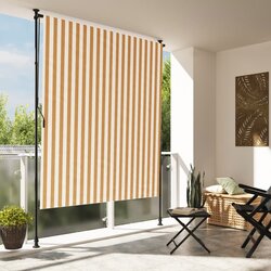 vidaXL Vanjska roleta narančasto-bijela 200x270 cm od tkanine i čelika Cijene