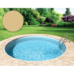 BWT Poolfolie Rund Ø 500 x 150 cm - Sand - Debljina 0,8 mm / s ovjesnim rubom P1 Cene