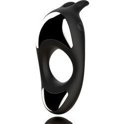 Feelztoys Vibracijski obroček za penis - Zeus, črn Cene