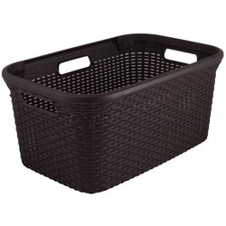 Curver Košara za perilo Keter Deco Ratan (45 l, 59 x 38 x 27 cm, rjava) Cene