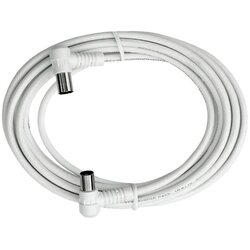 AXING Antenski priključni kabel Axing\, [1x antenski vtikač 75 Ω - 1x antenska vtičnica 75 Ω]\, 5 m\, 85 dB\, bela, (20432320) Cene