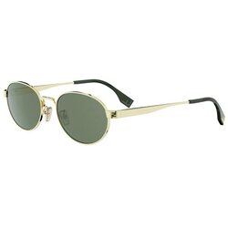 Fendi Sky Yellow Round Sunglasses ONE SIZE (55) Zlata/Zelena Cene