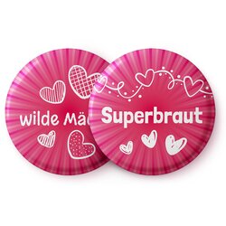 Spielehelden Značke Wilde Mädels Djevojčino zbogom slobode 12 znački 5,6 cm ekstra velike Poklon djevojačkom oproštaj od slobode Cijene