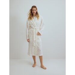 Reserved LADIES` DRESSING GOWN - krem Cijene
