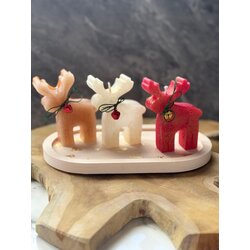 Aberto Design set božićnih sveća na tacni christmas 3, 3 komada, višebojni Cene