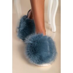 Fenzy Papuče S Umjetnim Krznom, Svijetloplave Cijene