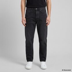 Amish Jeans Js) Jeremiah Man Denim Black Used Black Črna Cene