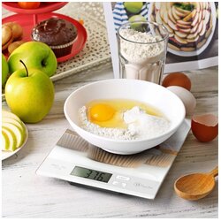 Vog und Arths Kuhinjska tehtnica z LCD zaslonom in fukncijo tare motiv mufina z malinami max. 5kg Cene