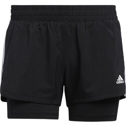 Adidas Ženske kratke hlače PACER 3S 2 IN 1 SHORTS Črna Cene