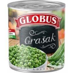 Globus grašak vakumirani 400G Cene