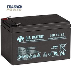 BB Tech Akumulator 12V 15Ah HR15-12 BB Battery terminal T2 Cene