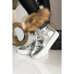 Fenzy Gležnjače S Umjetnim Krznom Sutera, Srebrne Cijene