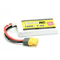 LemonRC lipo akumulatorski paket za modele 7.4 V 1000 mAh Število celic: 2 35 C mehka torba XT60, (20640887) Cene