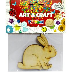 Papyllon ART & CRAFT Uskršnji dekorativni drveni zeka 2/1 bež Cene