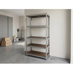 Office Elegante Metalna Polica 180x60x30 cm 5 Nivoa Nosivost 875 kg ( OE-MS-1806030 ) Cene