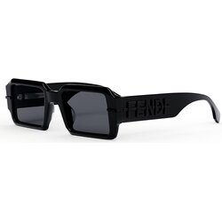 Fendi Fendigraphy Grey Geometric Sunglasses - ONE SIZE (52) Cene