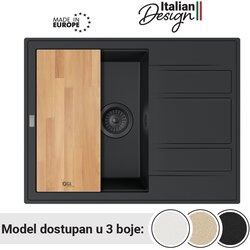 GL sudopera verona 1KO crna 650x500x215 mm Cene