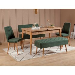 Hanah home trpezarijski set vina 1070 4 atlanticgreen Cene
