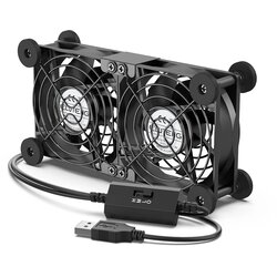 ELUTENG 2x 80 mm USB ventilator s 3 hitrostmi Cene
