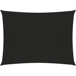 vidaXL Senčno jadro 160 g/m² črno 3,5x4,5 m HDPE, (20703089) Cene