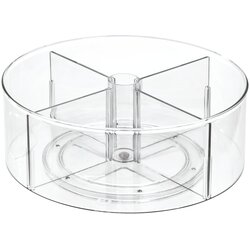 iDesign/The Home Edit Okrogla prozorna škatla za shranjevanje iDesign The Home Edit, ⌀ 29 cm Cene