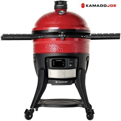 Kamado Joe Big Joe Konnected Joe Digital keramički roštilj i dimilica na ugljen s postoljem, 24"/61 cm Cene