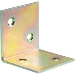 Toolcraft Kutnik, širok, (DxŠ) 30x30mm, galvanizirani čelik, žut, 1 komad Cijene