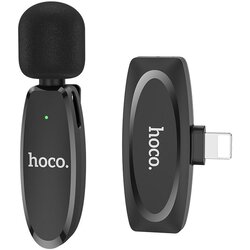 hoco. brezžični mikrofon za pametni telefon lighting 8 pin za vloge, tiktok, facebook, youtube L15 črn Cene