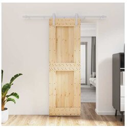 vidaXL Klizna vrata s priborom za montažu 70 x 210 cm masivna borovina Cijene