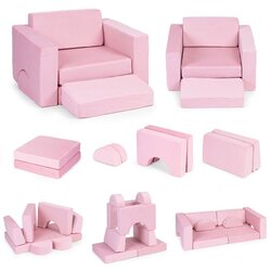 ECO TOYS DIY modularna sofa sa 8 jastuka - pink Cijene