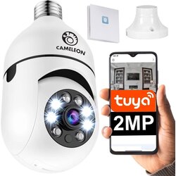 WIFI IP bežična 2MPX LED nadzorna kamera koja se može okretati E27 Thread HotSpot Cene