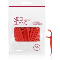 MEDIBLANC Dental Floss Picks dentalni zobotrebci z zobno nitko 50 kos Cene