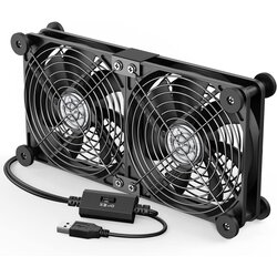 ELUTENG Dvojni USB Ventilator 2x120mm, PC, PS5, Prenosnik, TV Box Cene