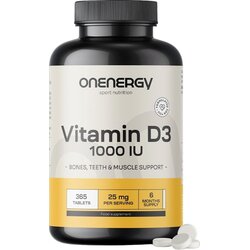 OnEnergy Vitamin D3 1000 IU - 365 tabl. Cene