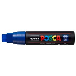 POSCA Uni flomaster; konica 15 mm ploščata; moder, (21290514) Cene