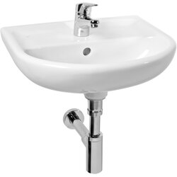 Jika H8143810001041 Lyra Plus 50 x 41 cm stenski keramični umivalnik z odprtino za armaturo Cene