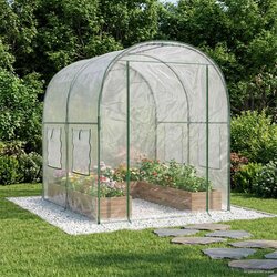  Staklenik s okvirom 160 x 200 x 192 5 cm PVC *Transparent*an - 200 cm Cijene