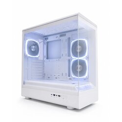 Ryze HEROIC HC500 3F White 1xARGB fan + 2x ARGB Reverse ATX, tempered glass Cene