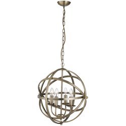 XXXL Searchlight 2474-4AB - Luster na lancu ORBIT 4xE14/60W/230V mesing Cene