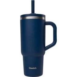 Qwetch Travel Cup with leakproof lid - 900 ml - Bleu nuit Cene