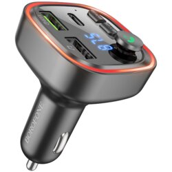 FM transmiter Bluetooth sa USB+Type-C punjaćem BOROFONE BC48 Broad QC3.0 car black Cene