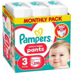 Pampers Acitve baby Pants mesečno pakovanje pelena XXL Cene