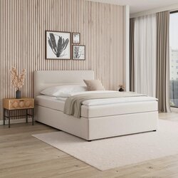 Bessagi Home postelja z vzmetnico marco, 140x200, bež Cene