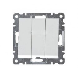 HAGER prekidač 3-struki ON-OFF 10A 250V Cene
