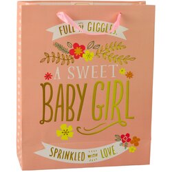 Baby Shower Birth Gift Bag For Girl 32 x 26 x 12 cm Cene