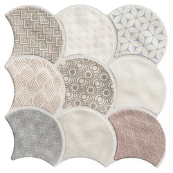 Realonda Ceramica scale boho white 30.7x30.7cm Cene