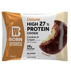 BORN WINNER protein cookie deluxe cookies&cream filling 75g Cene