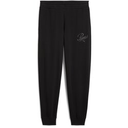 Puma Muški donji deo trenerke Ess Script Comfort Sweatpants Tr Cl, Crni Cene
