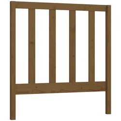 Maison Chic posteljno vzglavje - vzglavna omarica - nočna omarica medeno rjavo 81x4x100 cm trdna borovina, (21707505) Cene