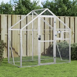 vidaXL Kavez za ptice srebrni 179 x 100 x 185 cm aluminijski Cijene